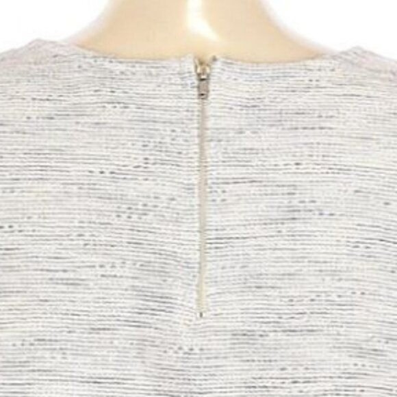 Anthropologie W5 Heather Gray Zip Back 3/4 Sleeve Pullover Fringe Sweatshirt Sm - Picture 5 of 10